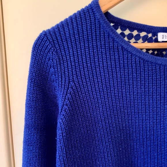Claudie Pierlot Blue Sweatshirt with Detailed Back - Picture 3 of 11